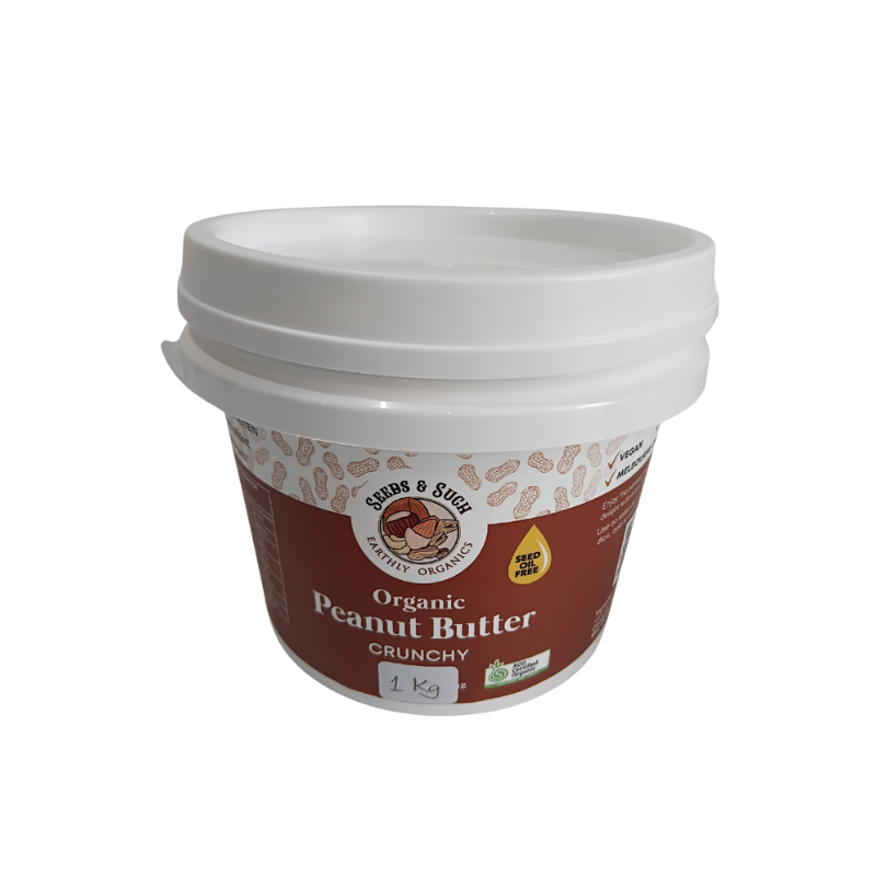Organic Peanut Butter - Crunchy 1kg