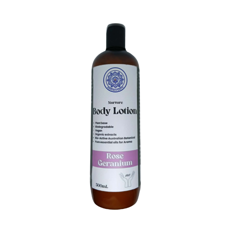 Mandala Earth Nurture Body Lotion — Rose Geranium