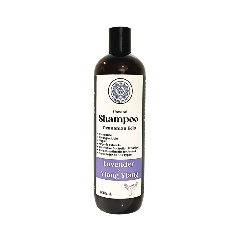 Mandala Earth Unwind Shampoo - Tasmanian Kelp & Lavender & Ylang Ylang