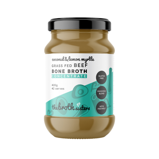 Beef Bone Broth Concentrate - Coconut & Lemon Myrtle 420g