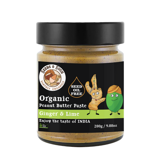Organic Peanut Butter Paste - Ginger & Lime Flavour