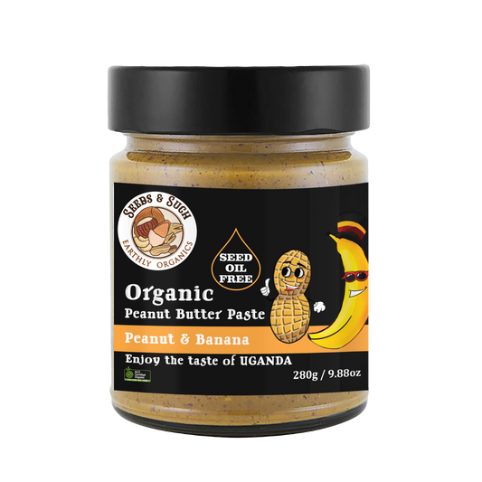 Organic Peanut Butter Paste - Peanut & Banana Flavour